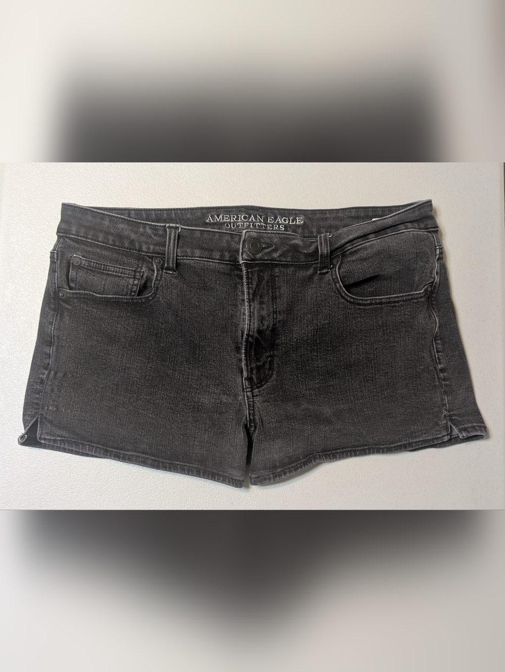 Black American Eagle shorts, size 14